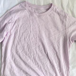 uniqlo plain pink tee