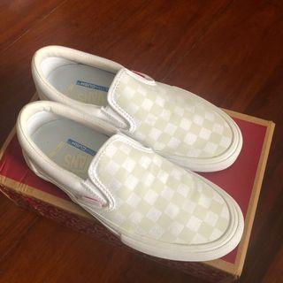 reflective checkerboard vans