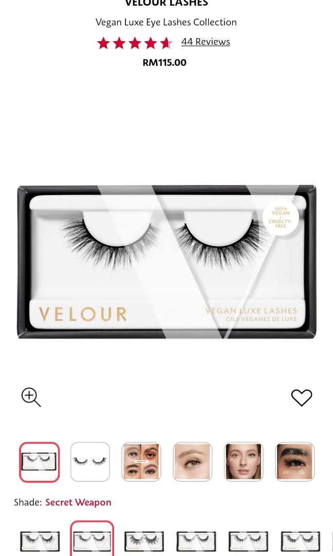 VELOUR LASHES Vegan Mink Luxe Lash Collection Secret Weapon Black