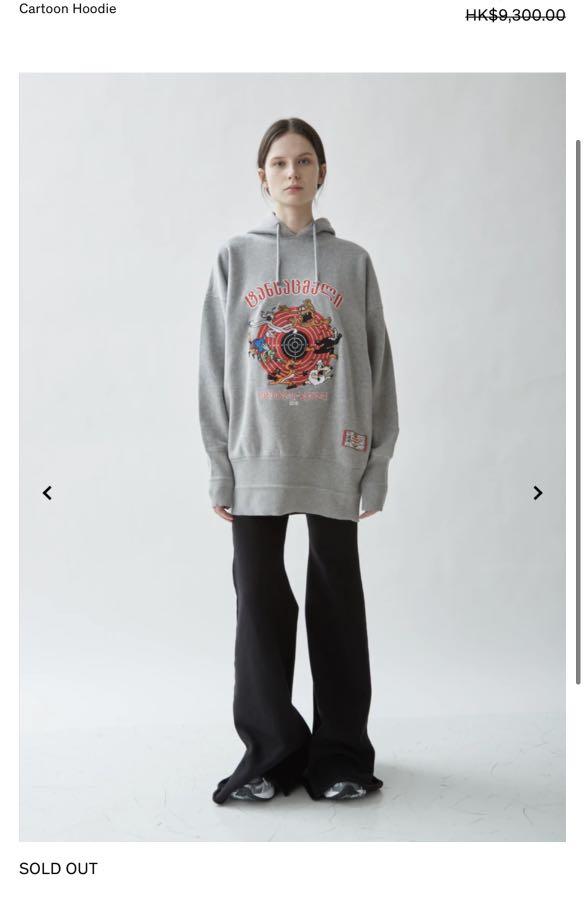Vetements cartoon hoodie top