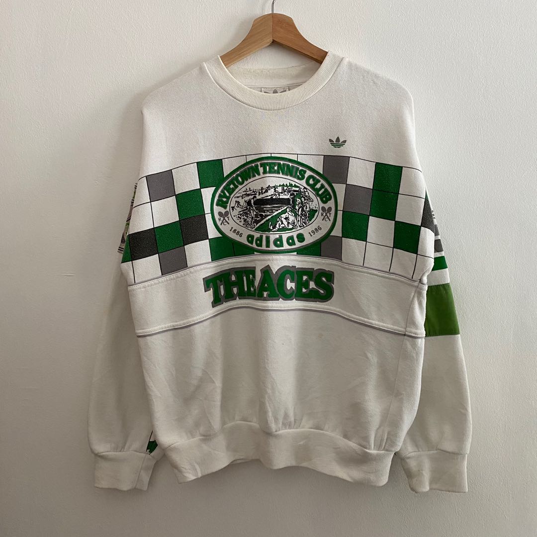 Vintage Adidas Tennis Sweatshirt Men s Fashion Tops Sets on