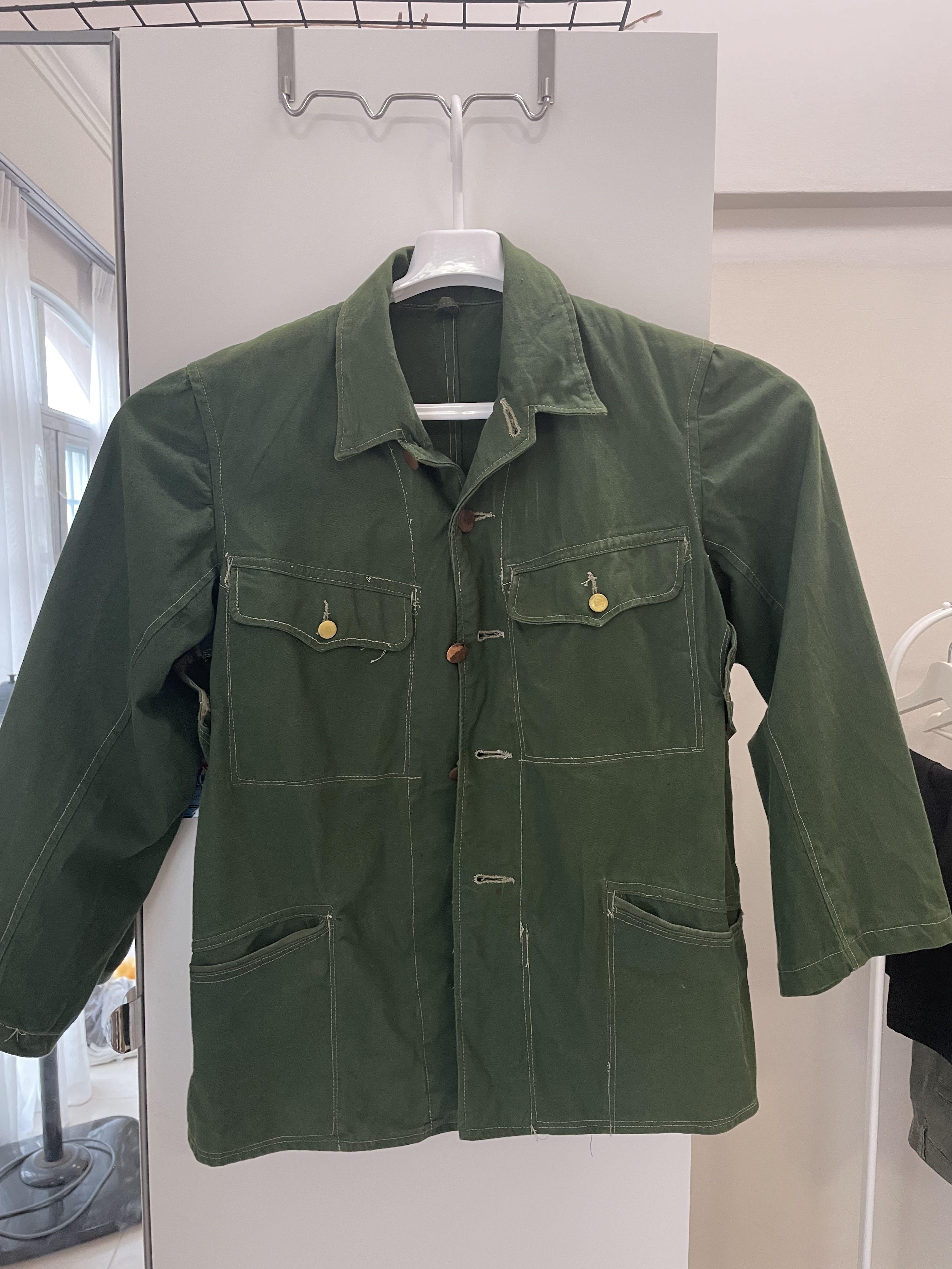 vintage green military jacket, Women's Fashion, Coats, Jackets and ...