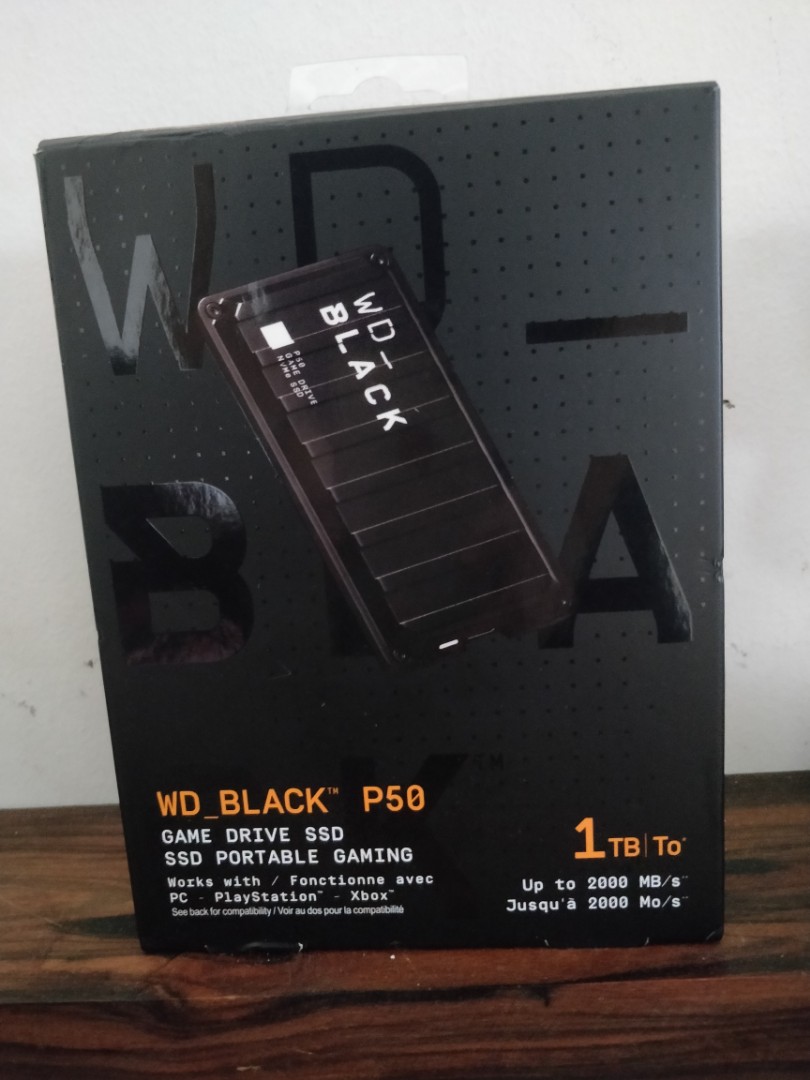 Wd Black P50 Game Drive Ssd 1tb Computers Tech Parts Accessories Hard Disks Thumbdrives On Carousell