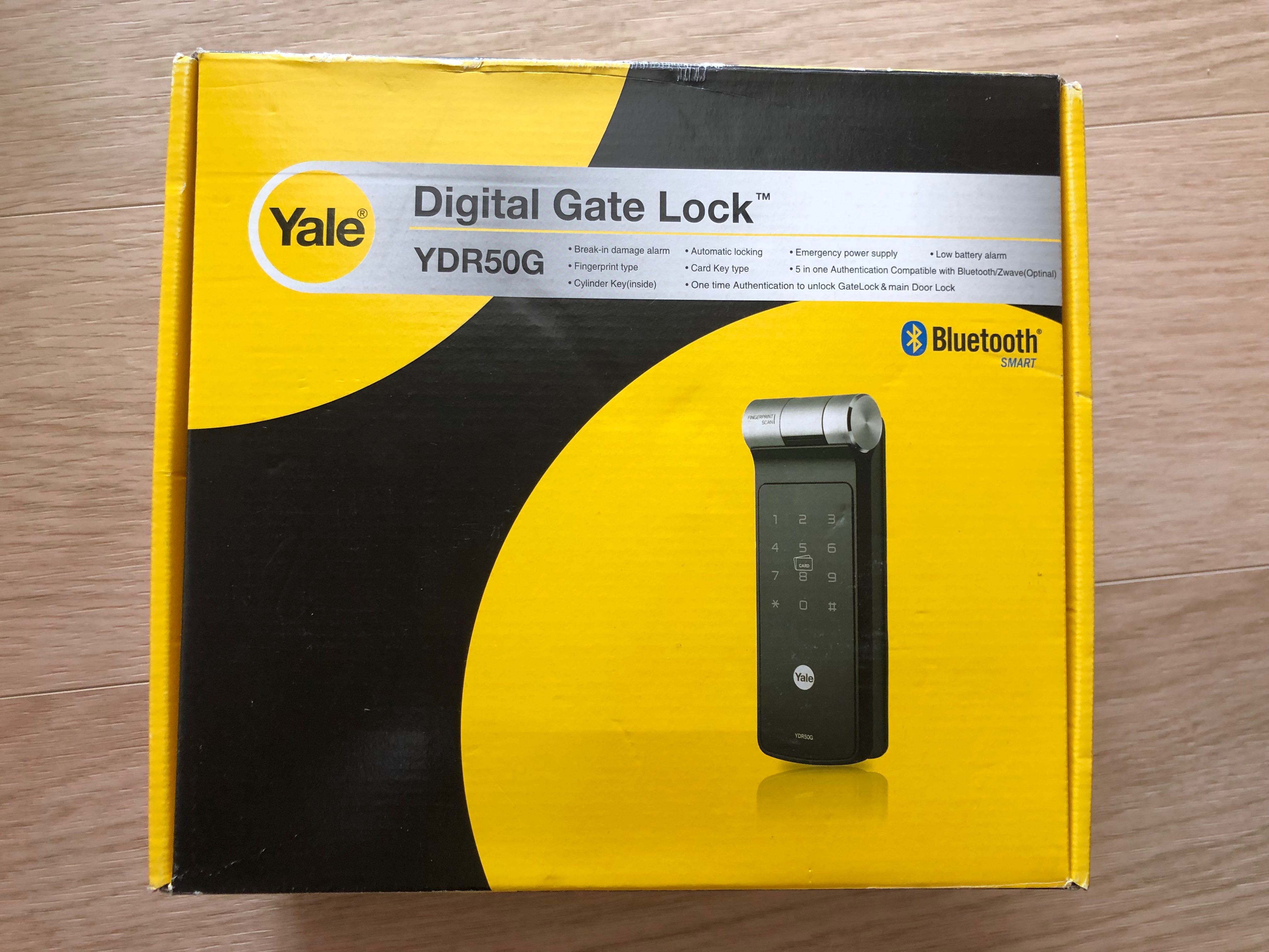 Yale Digital Gate Lock YDR50G, Furniture & Home Living, Security & Locks, Locks, Doors & Gates