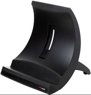 3M Laptop Stand, Raise Screen Height to Reduce Neck Strain, Position Laptop for Use as Second Monitor or for Zoom Calls, Small Footprint, Sturdy Design, Non-Skid Base, Easy Set-up, Black (LX550)