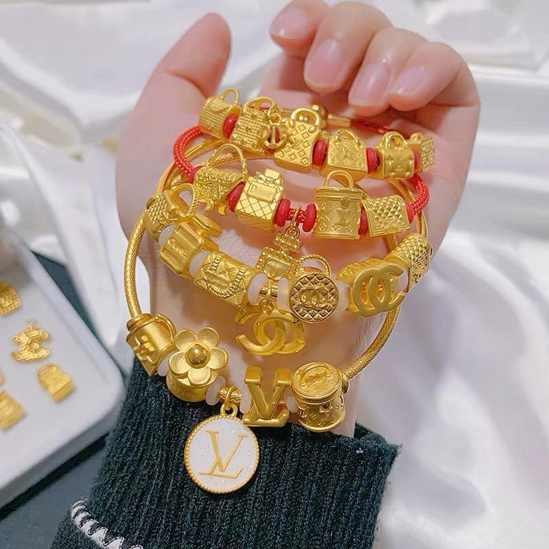 Gold charms for new arrivals jewelry making