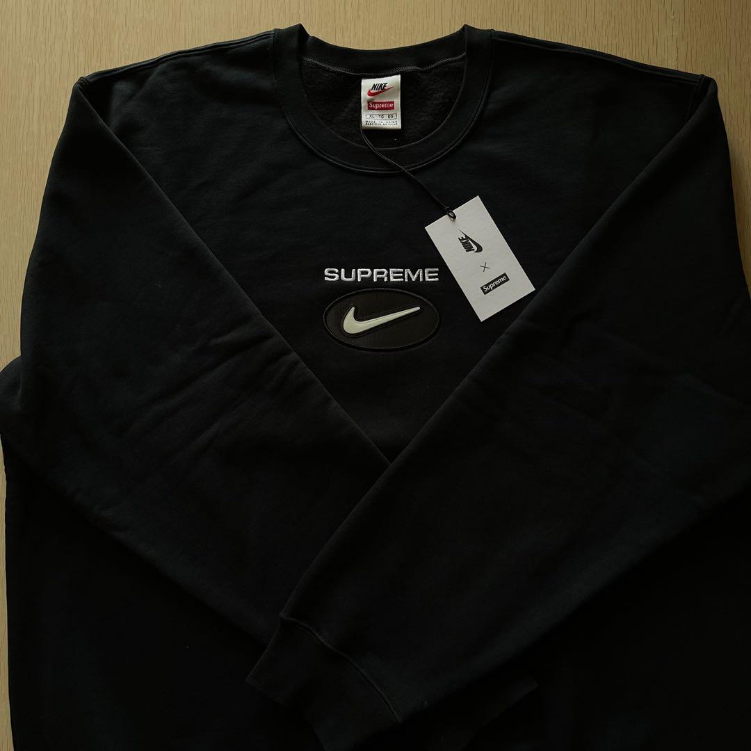 supreme nike jewel crewneck black
