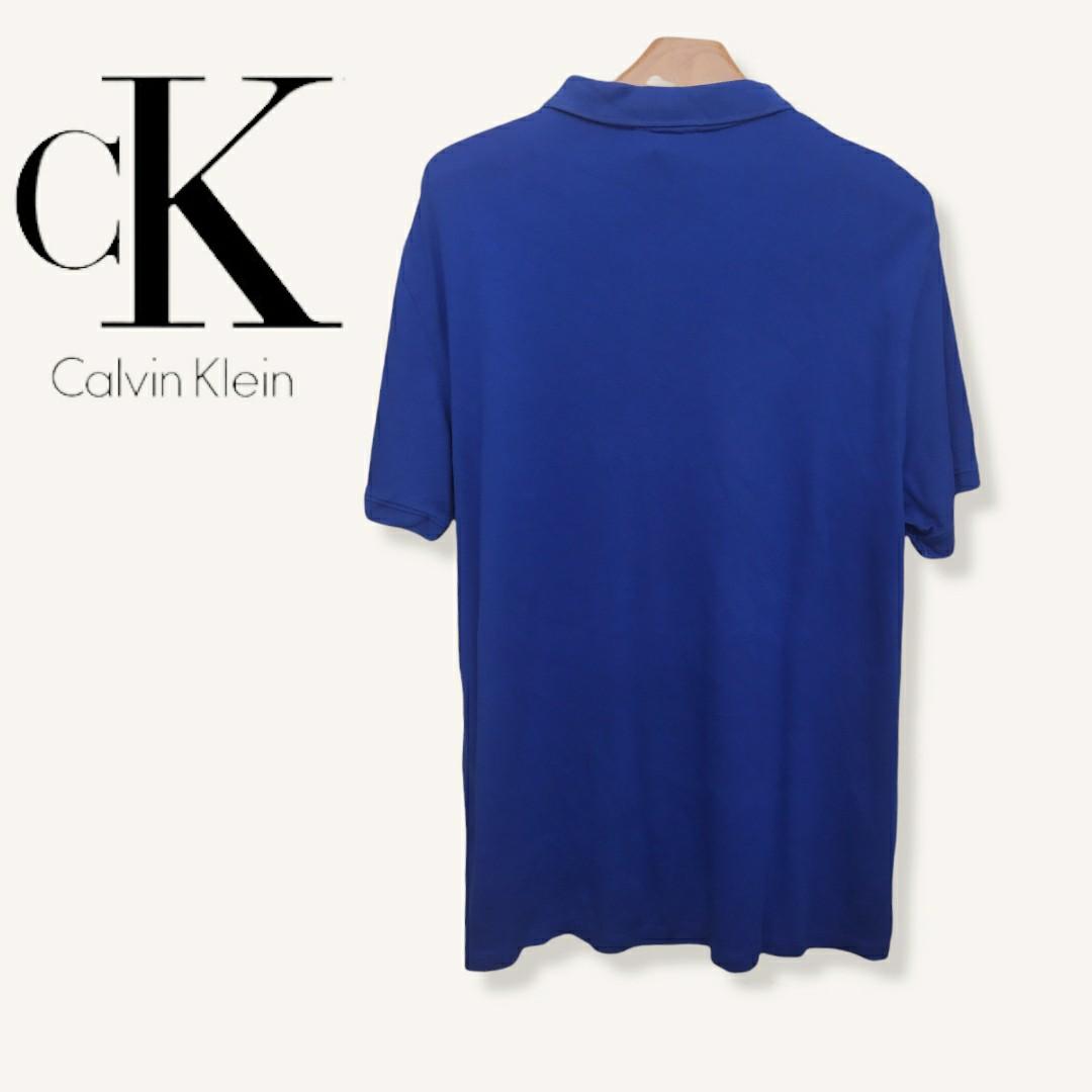 💯 Authentic CALVIN KLEIN Liquid Touch Polo T-Shirt. Size XL