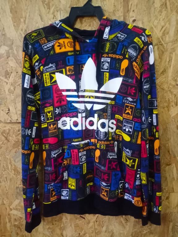 ADIDAS MULTICOLOR HOODIE Men s Fashion Tops Sets on Carousell