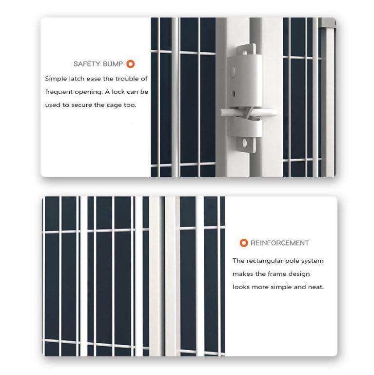 [iDS] Animal Fence Cage Cat Dog Fence Cage Latch Interlock Puppies ...