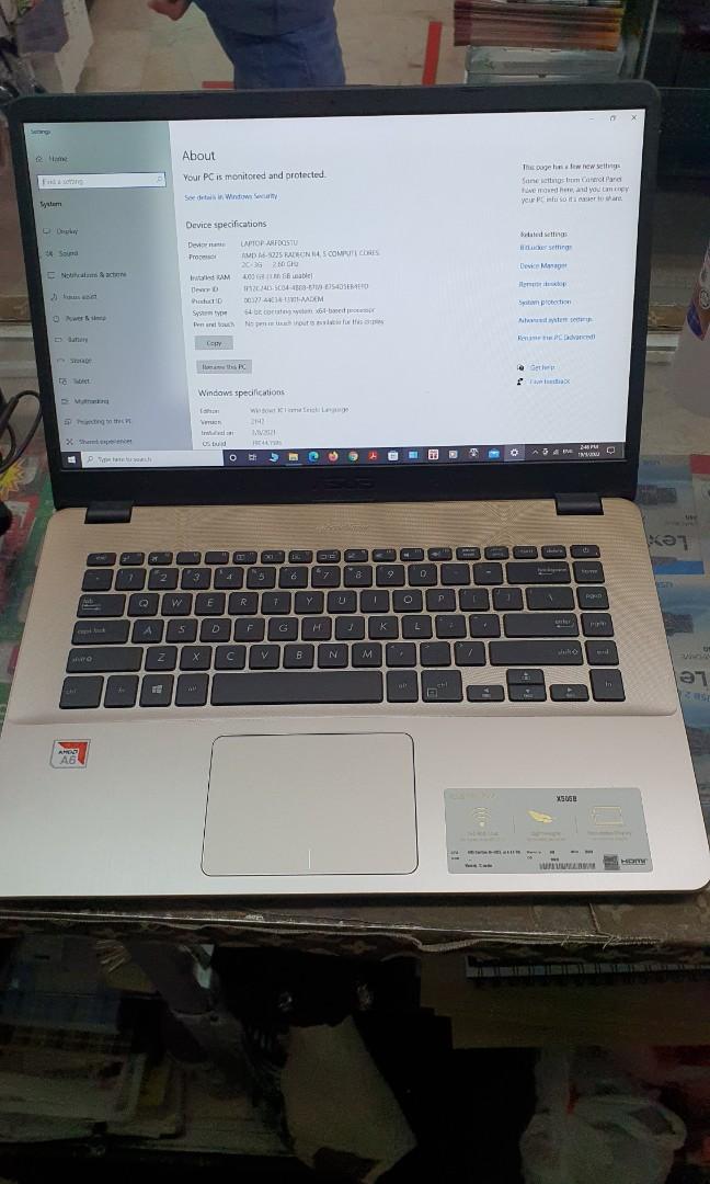 Asus Vivobook X505BABR346T 15.6 inch Laptop / Notebook, Computers