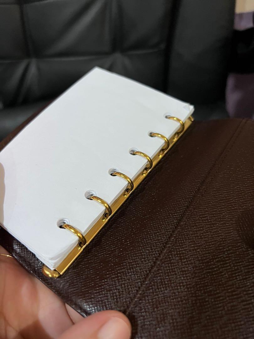 💯Authentic LV Damier Agenda PM Size (Category: Luxury Bags & Wallets) located in Quezon City. Submitted by KK_declutterluxx (Listing ID 1149870111, Image 3). Description: ☑️Excellent condition and 💯Authentic, super gold pa ng hardware ☑️Code: CA1909, mahirap picturan sa loob ☑️PM SIZE, paki google mo measurement ☑️With generic paper included.. ☑️Sf sagot ni buyer ☑️Loc: QC area.