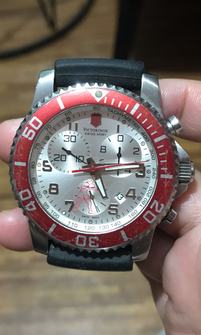 Authentic Manny Paquiao Victorinox Swiss Army Tachymeter Chronograph Limited Edition Watch Men s Fashion Watches Accessories Watches on Carousell