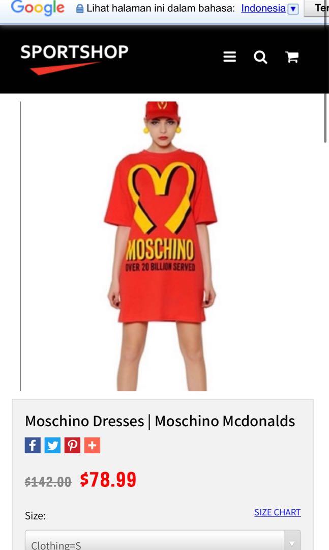 moschino red dress