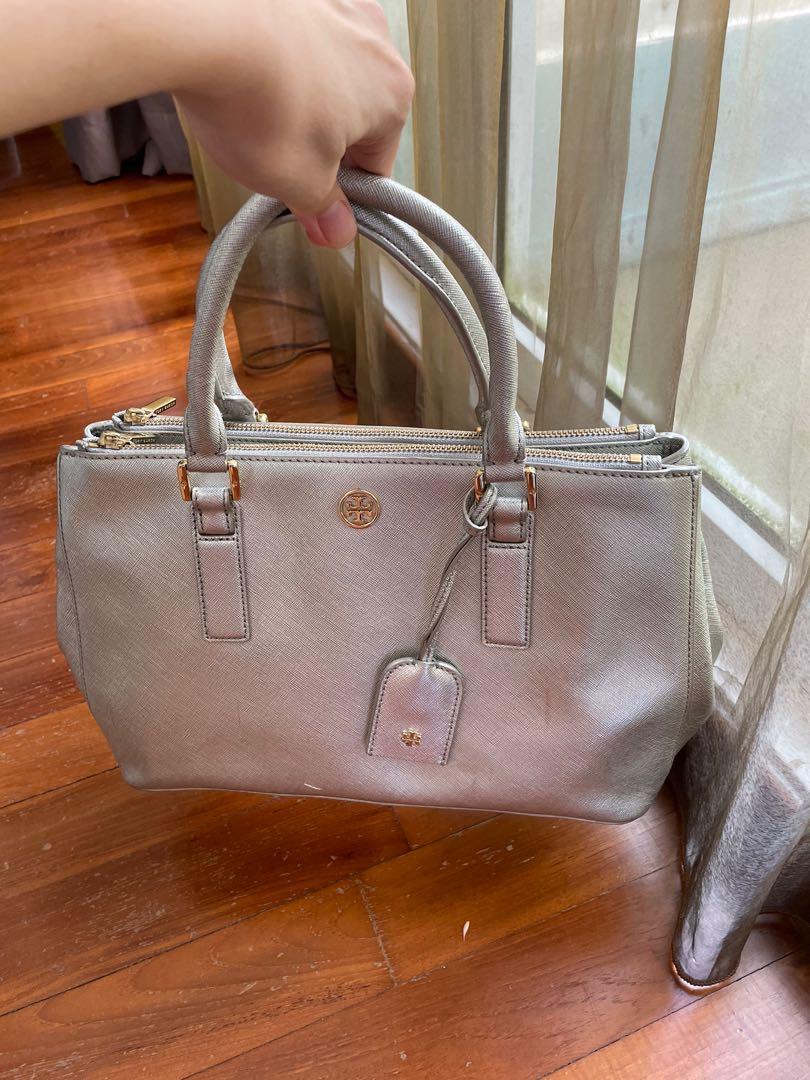 tory burch bolsa silver hardware