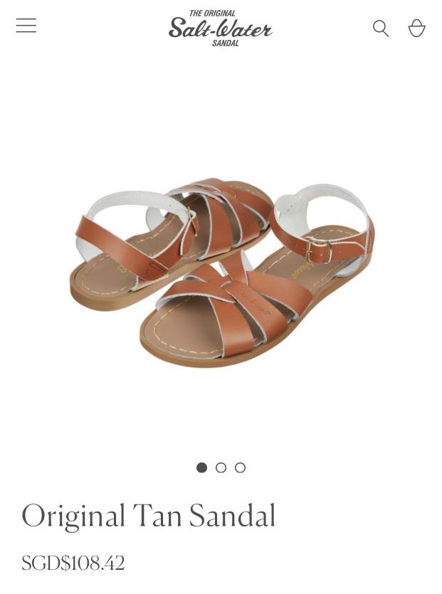 BNIB Saltwater Sandals original Tan Women s Fashion Footwear