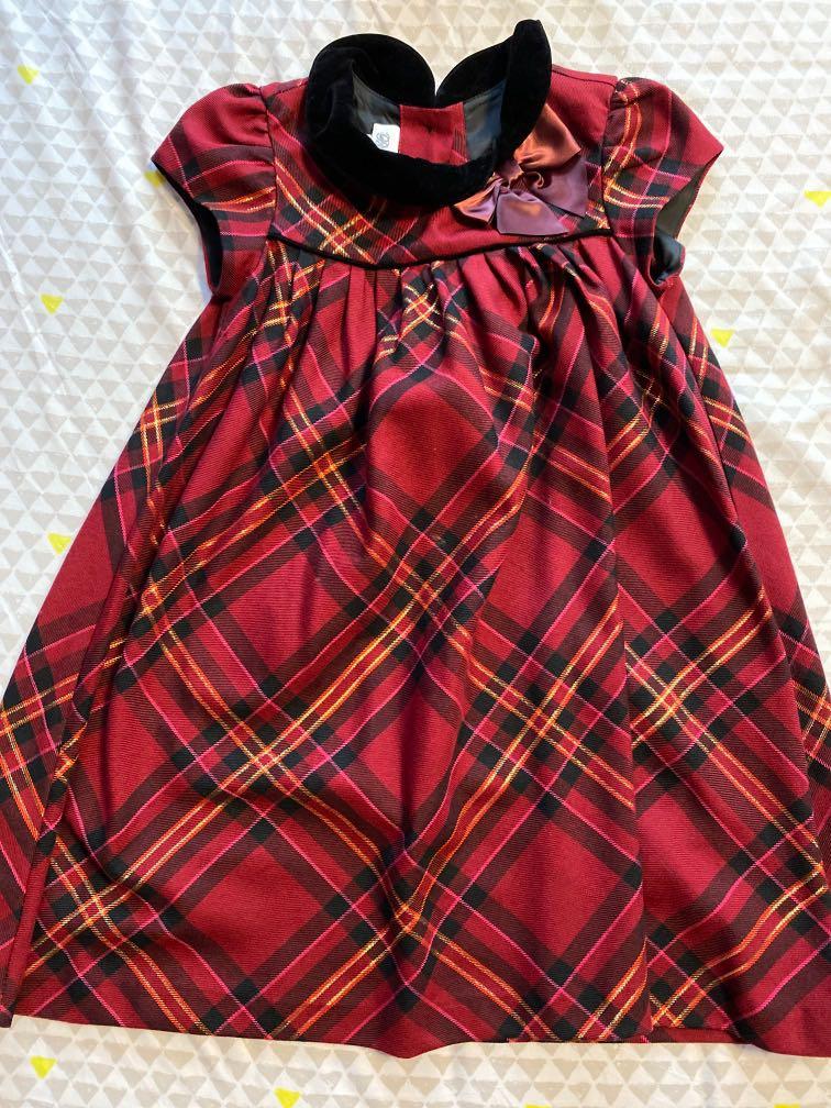 Bonnie jean 2025 red plaid dress