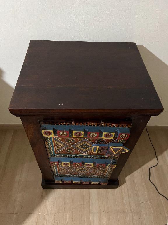 Brand New Arabic Table /Cupboard with Beautifully Handpainted Door