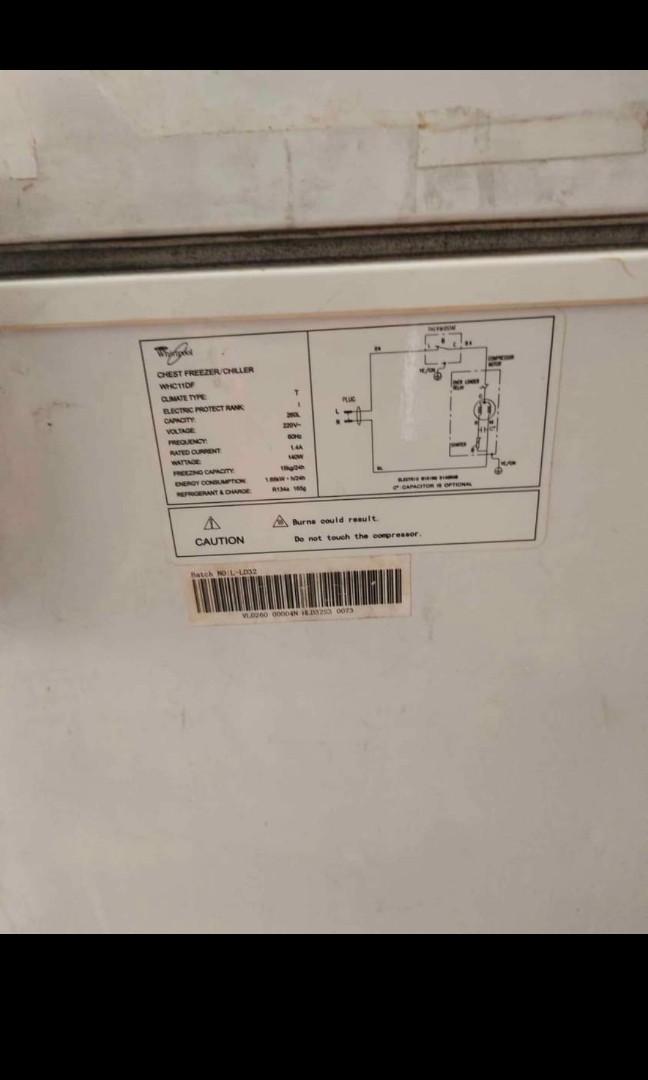 Broken chest freezer, TV & Home Appliances, Kitchen Appliances