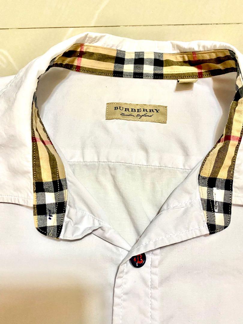 Burberry william shirt multicolor button, Men's Fashion, Tops & Sets,  Formal Shirts on Carousell
