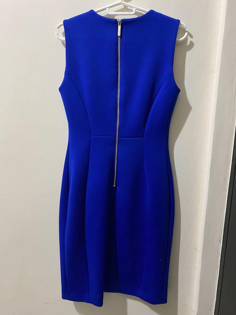 Calvin klein hotsell blue dress