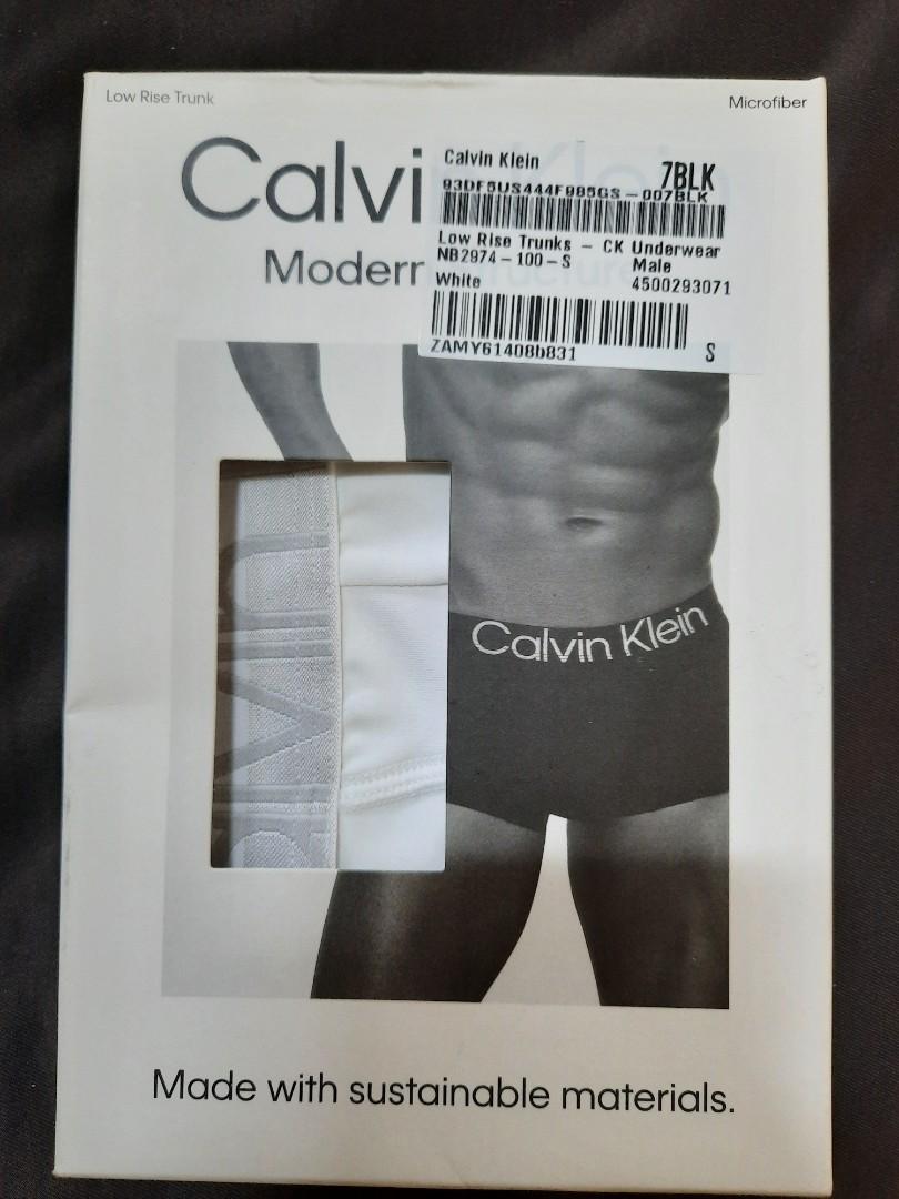Calvin Klein Men's Modern Structure Microfiber Boxer Brief, Gray, Size S