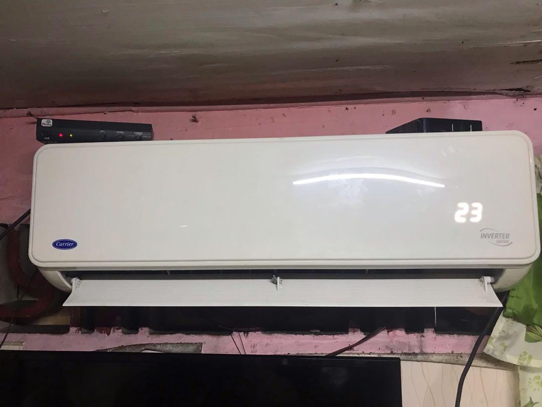 Carrier 1 5 hp split type aircon inverter series tv home appliances