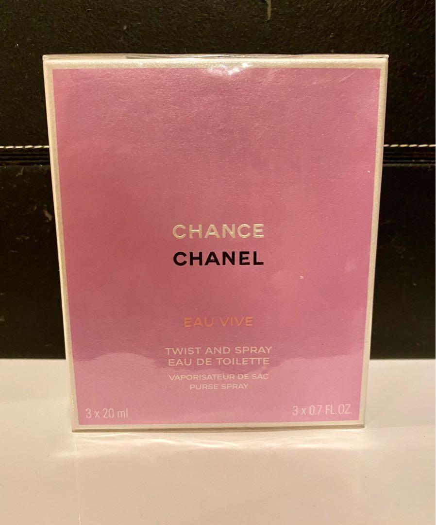 Chanel Chance Eau De Toilette Twist Spray X 20ml Refills   centenariocatupeuedupe