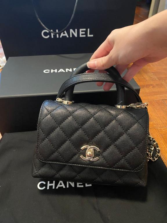 22p Chanel Coco Handle Mini Black Caviar Lghw Luxury Bags Wallets On Carousell