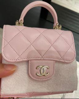 500+ affordable chanel top handle pink For Sale, Bags & Wallets