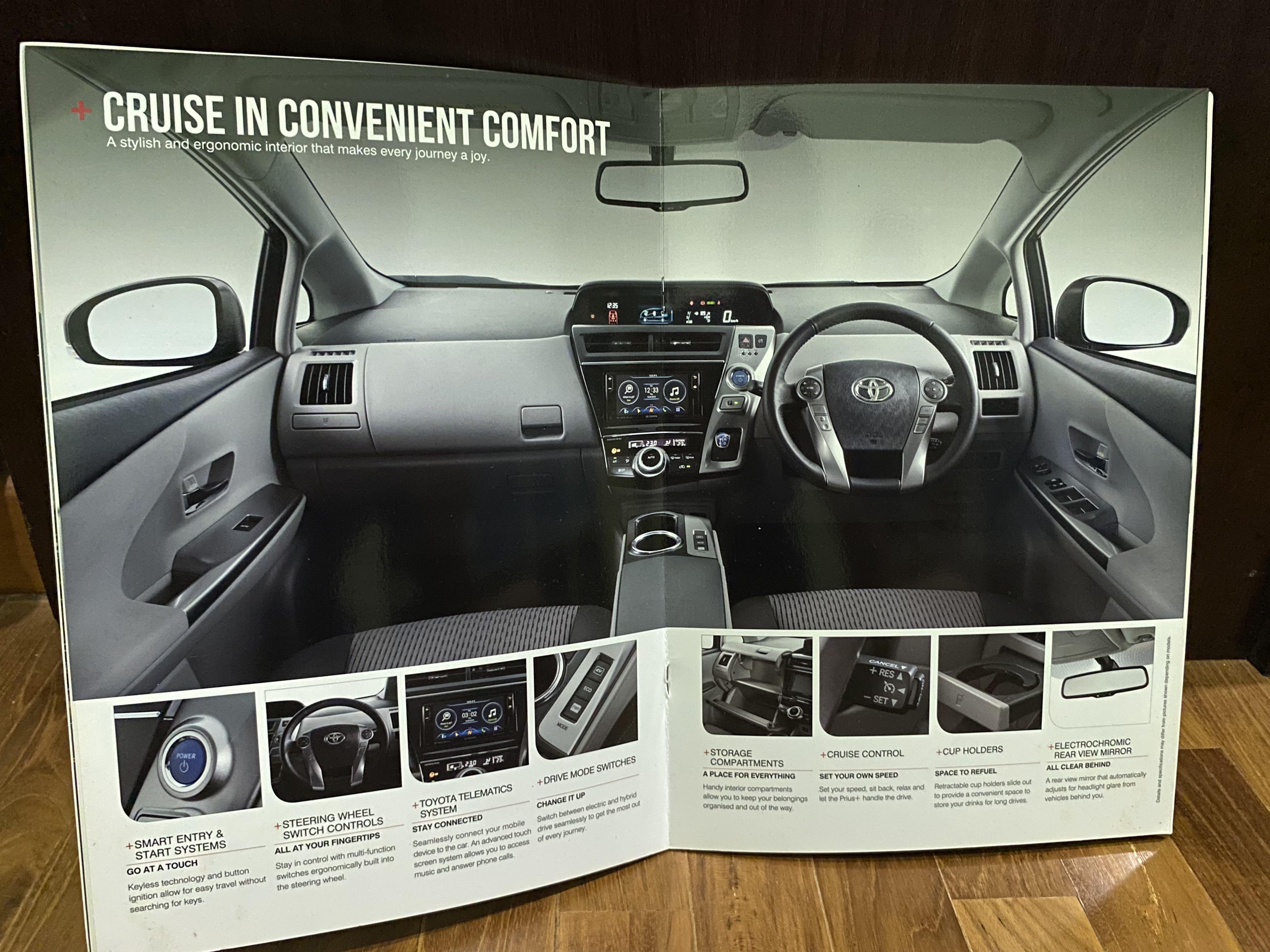 (CHEAP!!!!) TOYOTA PRIUS + CAR BROCHURE PRIUS A PRIUS V MPV BORNEO