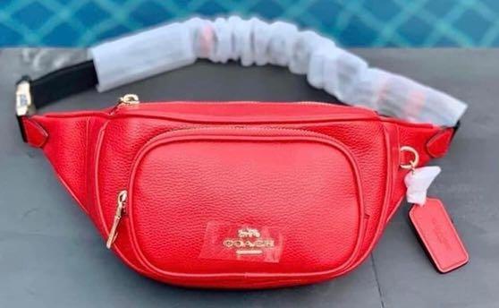 Coach Court Belt Bag Red