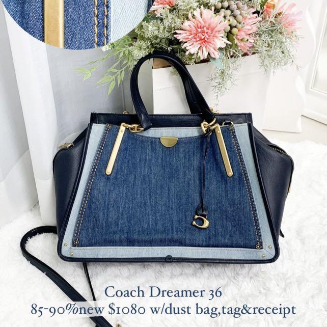 Coach Dreamer 36 in Denim and Leather Carousell