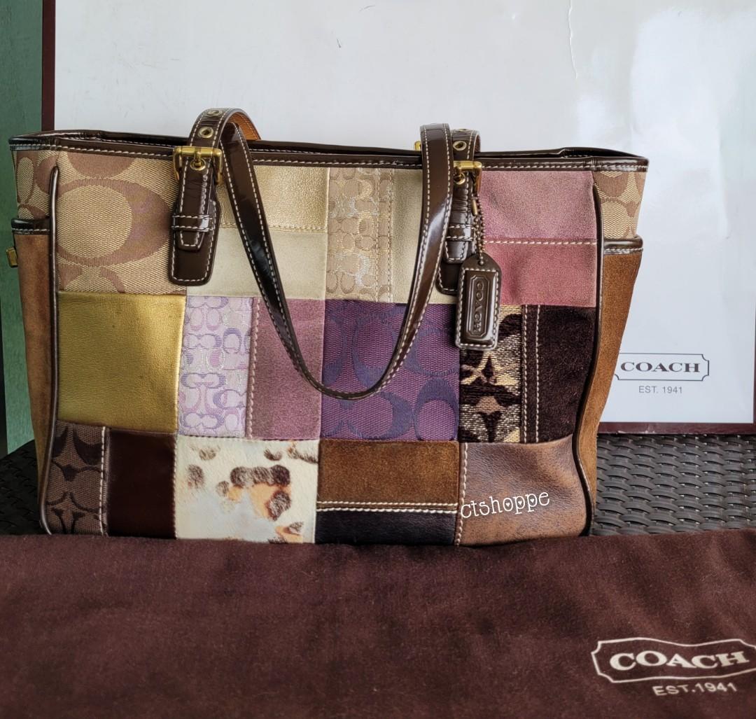 Coach Holiday Patchwork Limited Edition Shoulder Handbag GO5S 9499