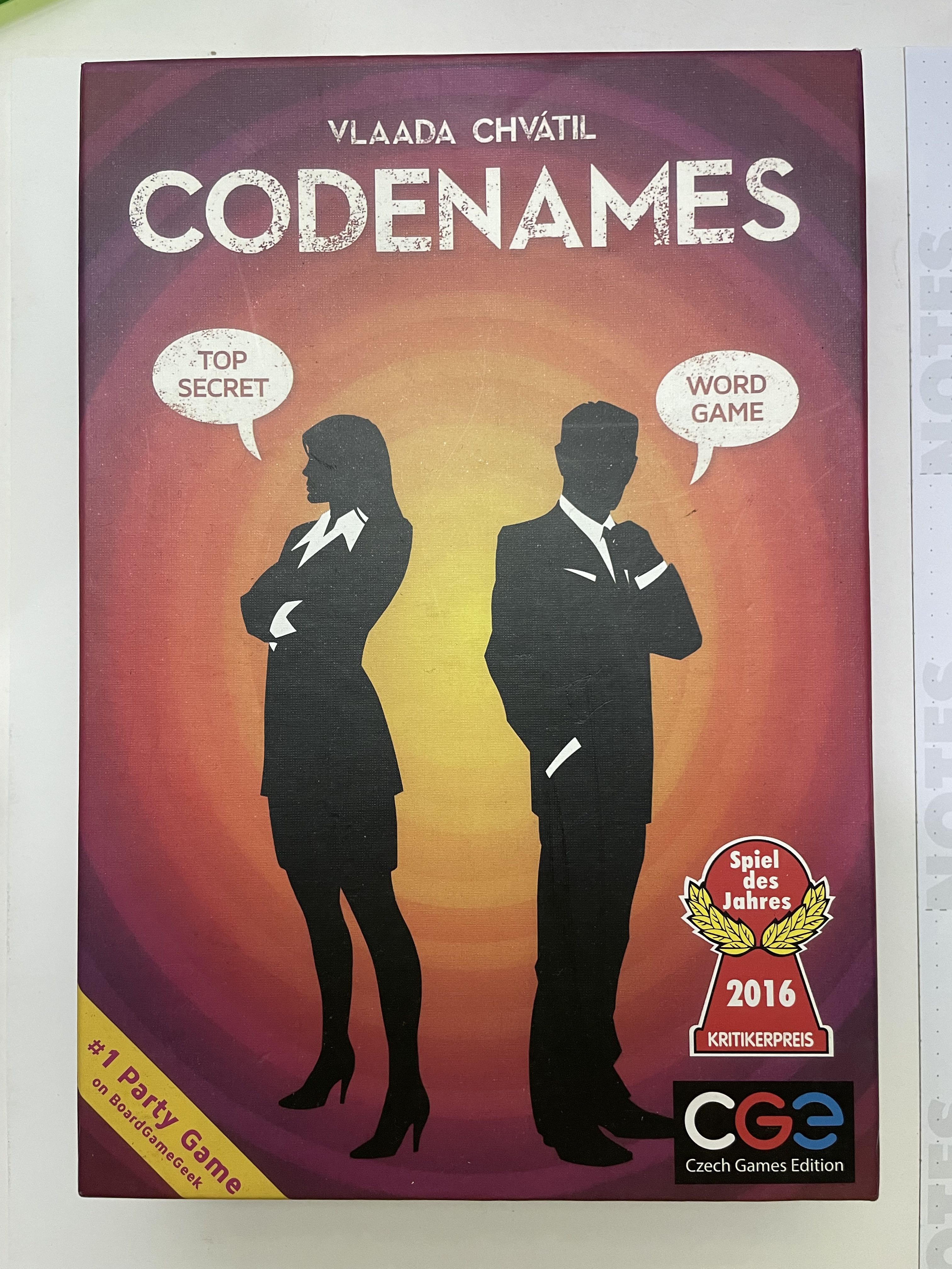 Codenames Board Game, Hobbies & Toys, Toys & Games on Carousell