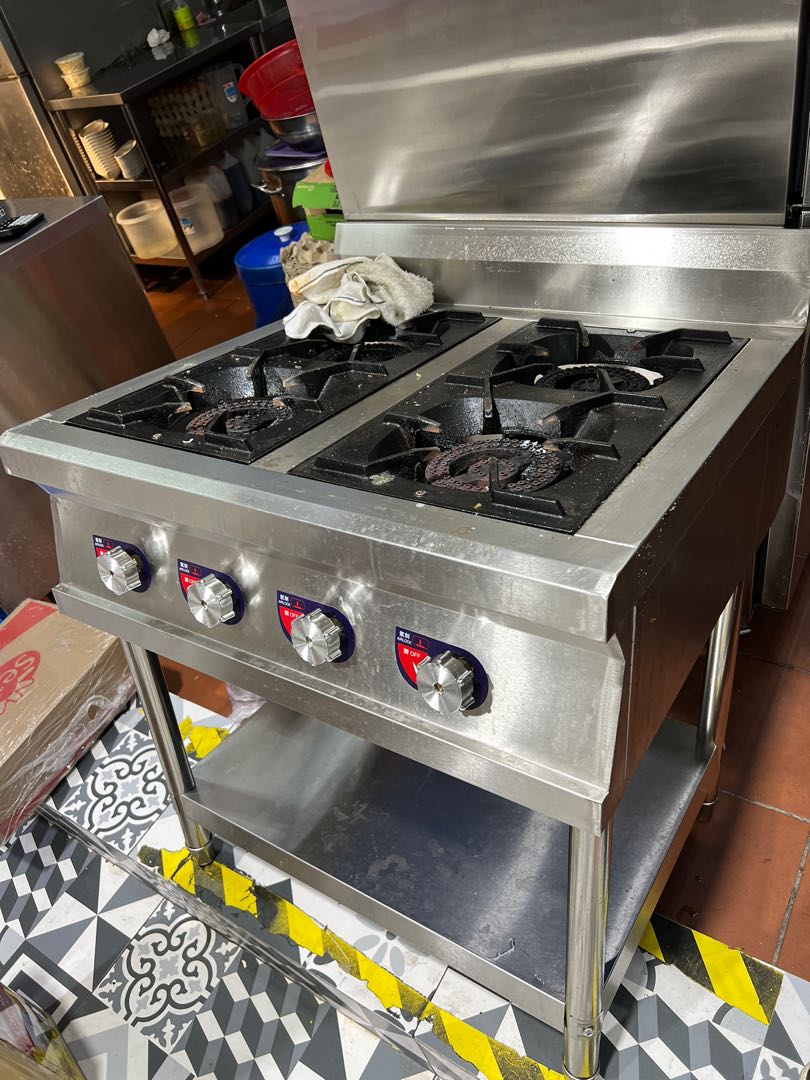 4 burner commercial electric stove