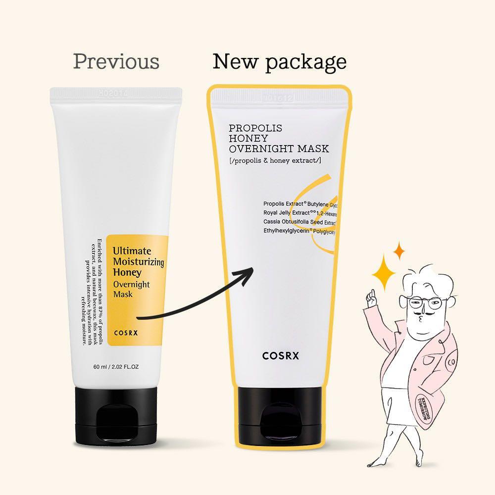 Cosrx Propolis Honey Overnight Mask (60ml), Beauty & Personal Care