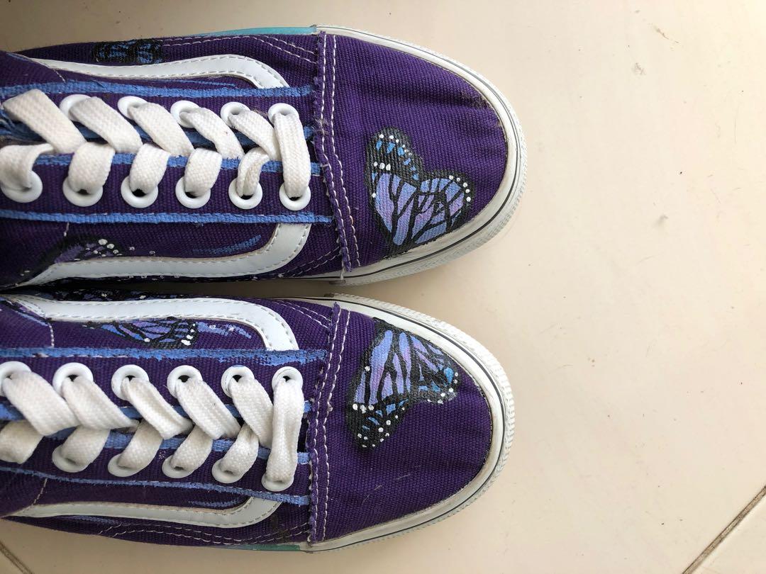 Custom vans purple clearance