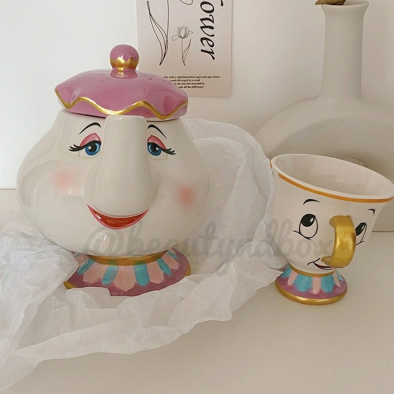 Disney Teapot SetBeauty and the Beast Mrs. Potts and Chip, Furniture