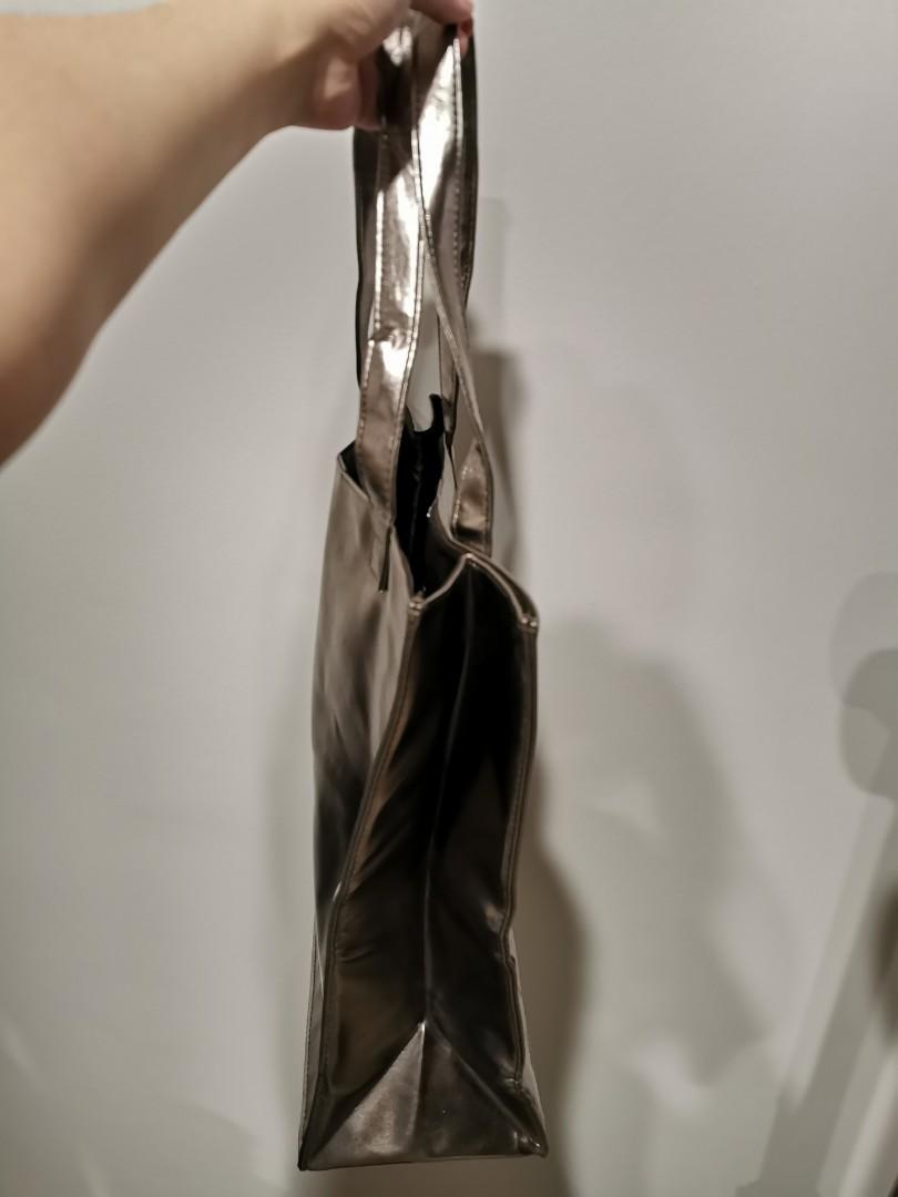 Dkny silver tote bag store