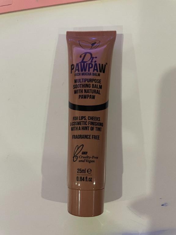 dr.pawpaw Rich Mocha Balm (25ml) (Category: Face Care) located in Quezon City. Submitted by michyaiko (Listing ID 1149894541, Image 1). Description: Size: Full size 25mL Where lip care meets colour. A tinted balm full of pawpaw, aloe vera and olive oil. Multi-use: *Face *Lips *Cheeks *Eyelids Payment methods: Gcash/BDO/COD.