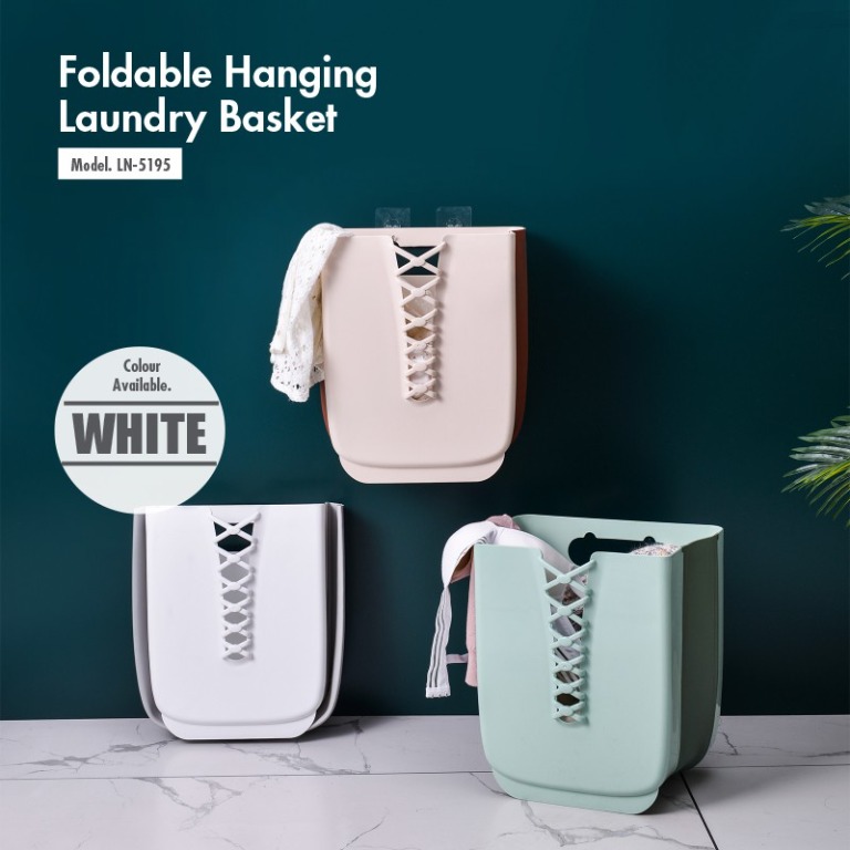 Foldable Hanging Laundry Basket, Furniture & Home Living, Home