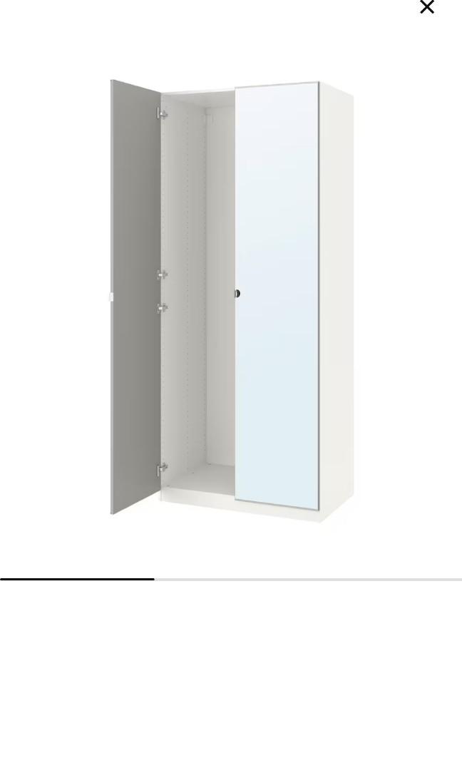 Rush Super Full Size Mirrored Space Saving And Maximizing Ikea Cabinet With Added Shelves Great Conditon Tall Long Double Wardrobe Shelving Strong Shelf Dividers Furniture Rush Super Full Size Mirrored, Ikea Tall Mirrored Wardrobe