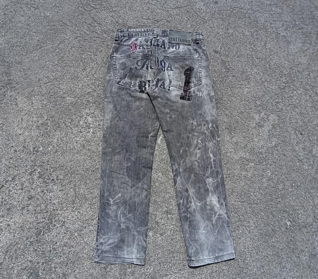 Galliano Denim Jeans John Galliano, Luxury, Apparel on Carousell