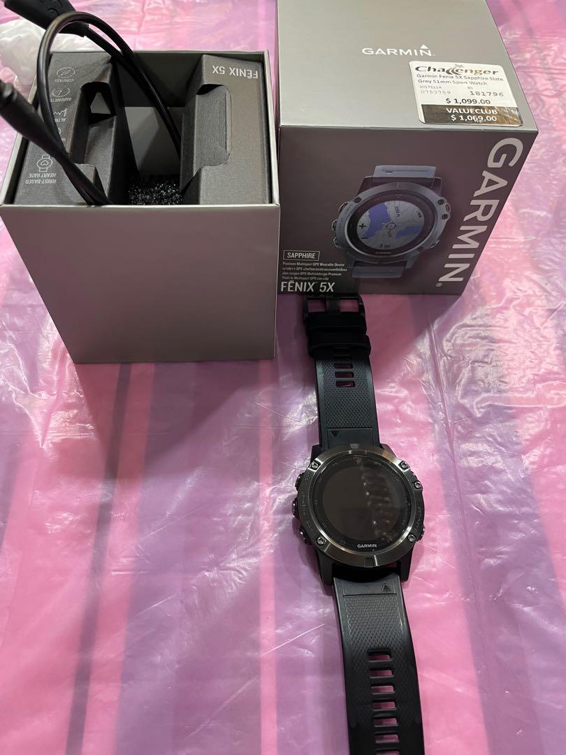 Garmin Fenix 5 Sapphire Slate Grey Mobile Phones Gadgets
