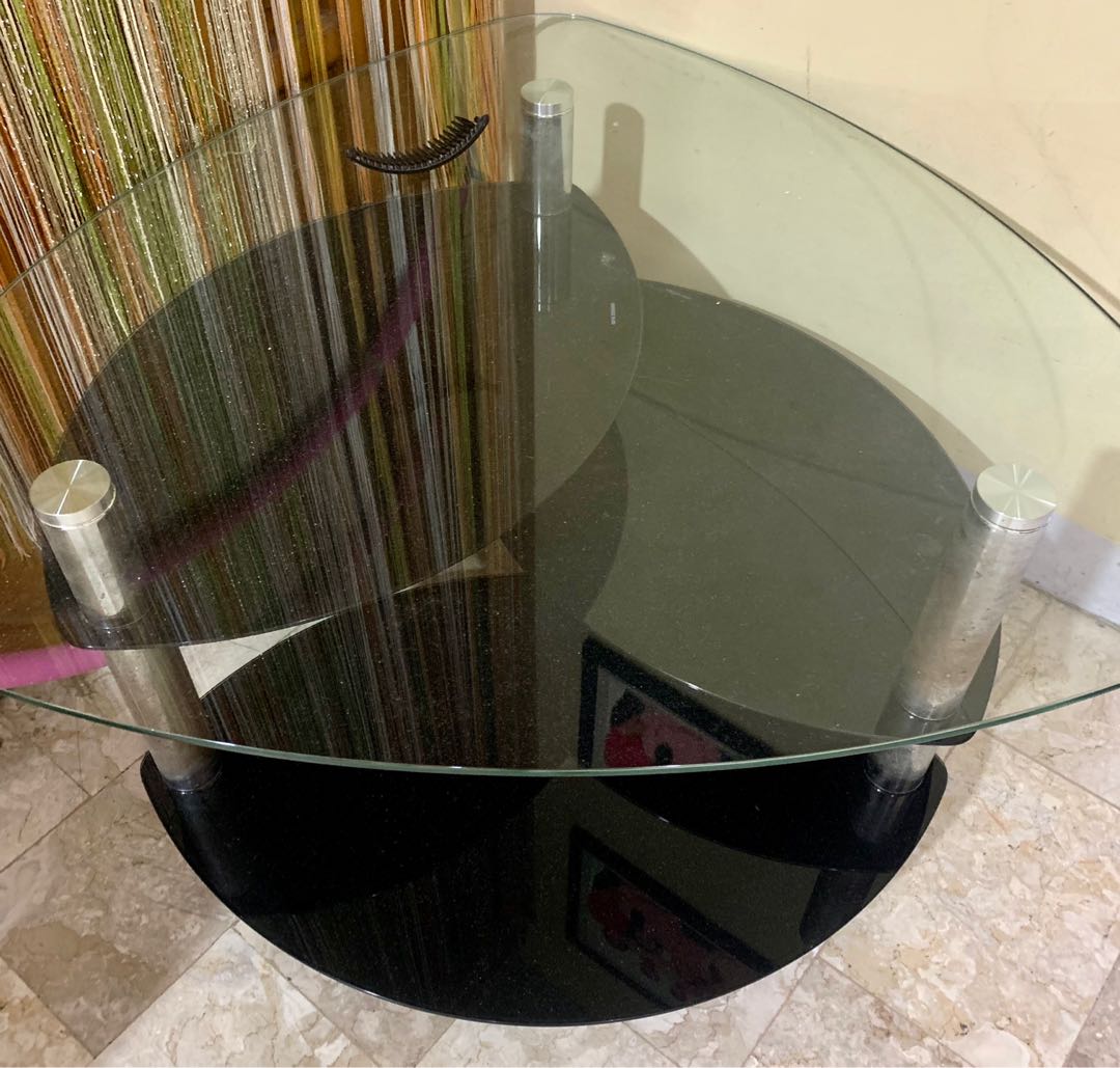 Glass center table for sale, Furniture & Home Living, Furniture, Tables