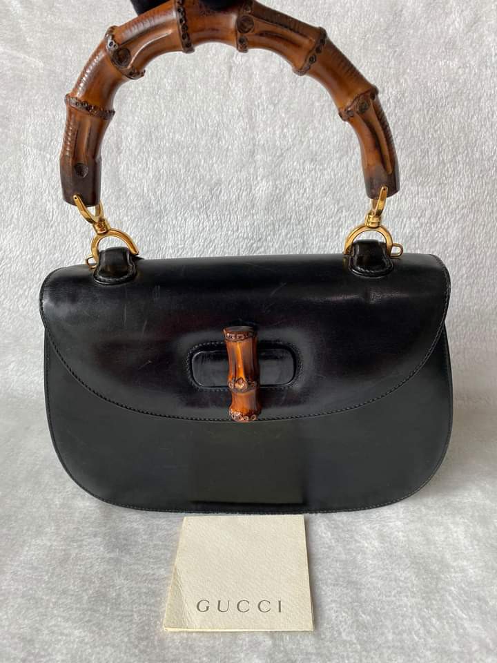 Gucci Bamboo 1947 small top handle bag, Luxury, Bags & Wallets on Carousell