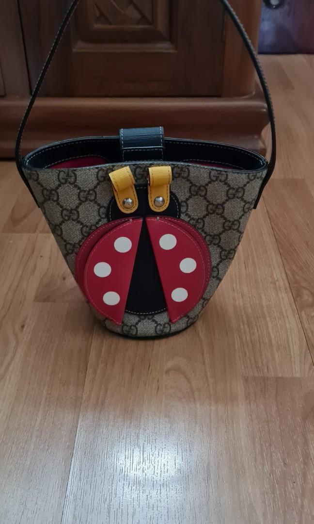 Gucci Children Ladybug Bucket Bag, Luxury, Bags & Wallets on Carousell