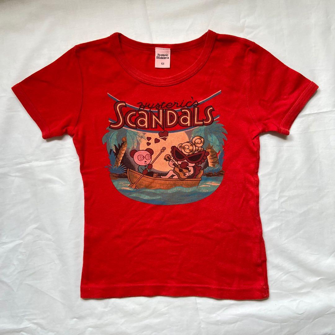 Hysteric glamour hysterics scandals red baby tee vintage y2k