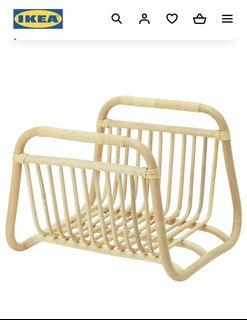 Ikea BUSKBO Magazine stand, rattan41x37 cm